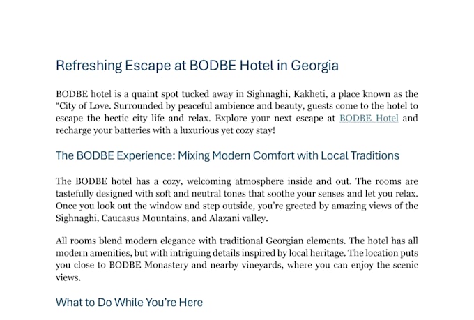 write SEO travel blog posts and destination guides